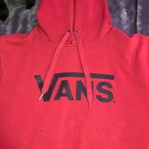 red Vans  hoodie